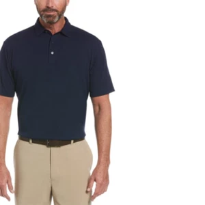 Perry Ellis Men's Navy Blue Performance Polo Size S Lightweight Activewear - Picture 1 of 2