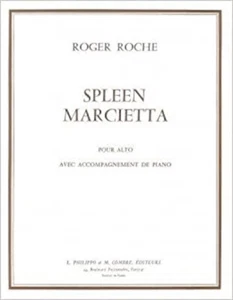 Roche: Spleen and Marcietta (Viola & Piano) - Picture 1 of 1