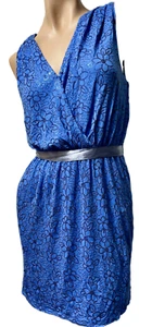 Robe Chelsea et violette X-SMALL XS bleue avec paillettes extensible PROM HOMECOMING neuve avec étiquette 98 $ - Photo 1/12