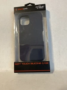 BlackWeb Soft Touch Silicone Case For Apple iPhone 11 Pro XI 5.8" Screen - Navy - Picture 1 of 2