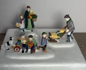 Dept 56 Heritage Village "MARKET DAY" #56413 Set of 3 Accessories Vintage - Picture 1 of 11