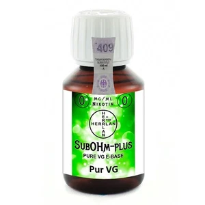 100 ml SubOhm-Plus E-Base - Pur VG ohne Nikotin mit Steuerbanderole - Bild 1 von 1