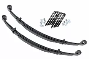 Rough Country Front Leaf Springs 4" Lift Pair For Ford F-250 4WD 1980-1997 - Foto 1 di 4