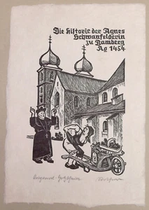 Rother, Richard (1890-1980) - Die Historie der Agnes Schwanfelderin Holzschnitt - Bild 1 von 10