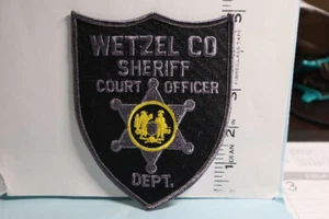 police patch WETZEL COUNTY SHERIFF WEST VIRGINIA COURT OFFICER - Picture 1 of 1