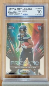 Jaxon Smith Njigba (RC), 2023 Panini Prizm - Prizmatic #1 CCG 10 (Gem Mint) - Picture 1 of 2