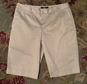 Mossimo Khaki Bermuda Shorts - Women's Size 4 (New w/o Tags) - Picture 1 of 3