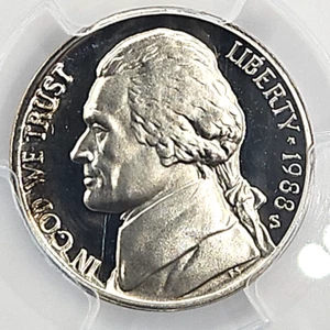 1988-S Jefferson Nickel PCGS PR69DCAM - Deep Cameo Proof, High Grade - Bild 1 von 19