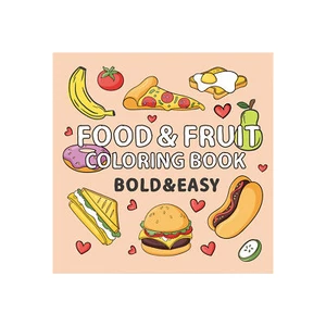 Food And Fruit Coloring Book Food And Snacks Coloring Book Cartoon Graffiti - Picture 1 of 9