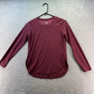 Old Navy Active Girls L 10-12 Purple Long Sleeve Thumb Holes Go Dry Breathe On - Picture 1 of 9