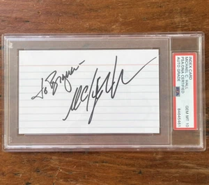 Michael C. Hall DEXTER Signed Index Card PSA Gem Mint 10 Auto - Picture 1 of 1