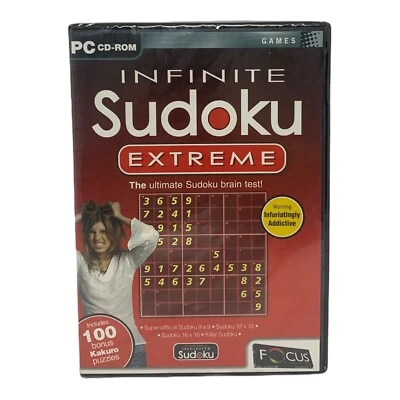  Infinite Sudoku Extreme for Windows PC (CD-ROM) - 2006 - Brand New & Sealed - Image 1 of 2