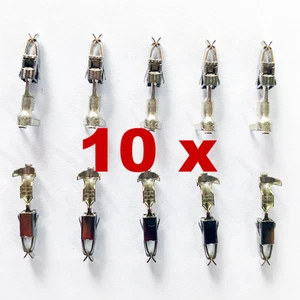 10 x BOSCH EV1 TERMINALS (FEMALE) for NORMAL+SHORT+LOW 2,3,4,5,6,7,8 pin/pole - Picture 1 of 3