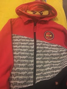 Boys Size 8 Ninjago clothes - ninjago Top / Zip Up Hoodie With Mask - Picture 1 of 2