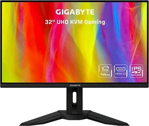 Gigabyte KVM 32" IPS LED 4K UHD 3840x2160 144hz 1ms M32U Gaming Monitor - Picture 1 of 3