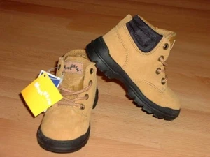 NEW! STRIDE RITE Tan Nubuck Leather Hiking Boots Size Infant 6 M ~ FREE SHIP! - Picture 1 of 3