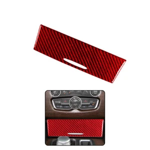 1 pieza para Chrysler 300 15-17 rojo fibra de carbono centro caja de almacenamiento panel cubierta moldura  - Imagen 1 de 12
