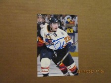 ECHL Peoria Rivermen #28 Darren Clark Vintage 2000's Autographed Hockey Postcard