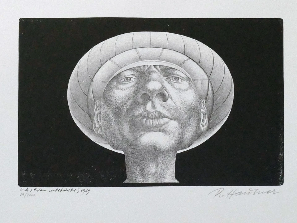 Rudolf HAUSNER, Adam Wohlbehütet - Lithographie aus 1969 - Bild 1 von 1