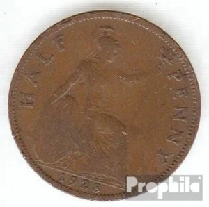 United Kingdom km-no. 837 1928 very fine Bronze 1928 1/2 Penny George - Picture 1 of 1