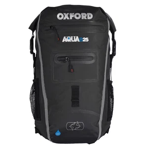Oxford Aqua B25 Motorcycle Motorbike All-Weather Back Pack 25 Litre | Black/Grey - Picture 1 of 4