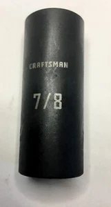 Craftsman 7/8" x 1/2" Dr Deep Impact Socket - 6Pt - CMMT 16063- Free Ship - Picture 1 of 3
