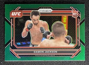 2023 UFC Panini Prizm Damon Jackson RC Rookie #50 Green Prizm