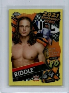 2021 Topps WWE Chrome Slam Attax Yellow Refractor Matt Riddle /99 - Picture 1 of 2
