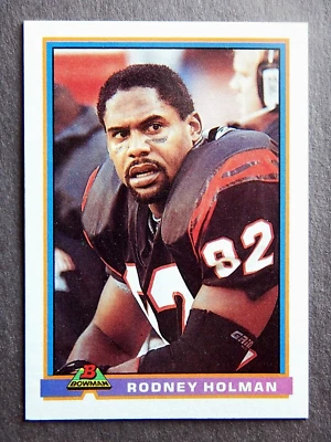 Rodney Holman #81 Bowman 1991 Football Card (Cincinnati Bengals) VG - Image 1 of 2
