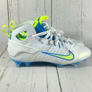 Nike Huarache 9 Elite Mid LAX SE Stollen weiß blau Volt Herren Größe 9,5 FV6149-100 - Bild 1 von 8
