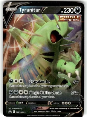 Holo Tyranitar V SWSH109 Sword & Shield Promo Cards Pokemon TCG - Image 1 of 2