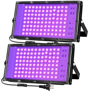 100W Black Lights for Glow Party - Indoor Large High Power Black Light Flood ... - Picture 1 of 7