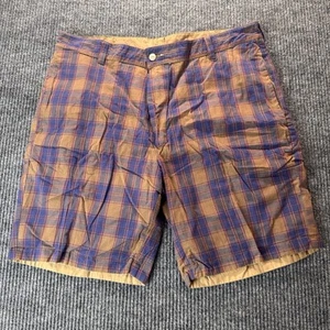 Pantalones Cortos de Golf Cremieux Reversibles Para Hombres 36 Multicolor A Cuadros y Tostados Informales - Imagen 1 de 9