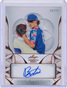 2024 Leaf Trinity #CA-BM1 Bryce Meccage Brewers Autograph Clear Bronze 44/99 - Bild 1 von 2
