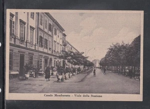 Cartolina Casale Monferrato Viale della Stazione ANIMATA AF1546 - Picture 1 of 1