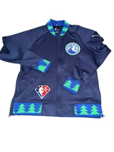 Chaqueta Nike MINNESOTA TIMBERWOLVES 75 Aniversario Calentamiento Tiro Cremallera De Colección M - Imagen 1 de 17