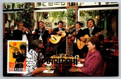 #5703-07 Mariachi Set of 5 FDC Maxi Cards - Image 1 of 4