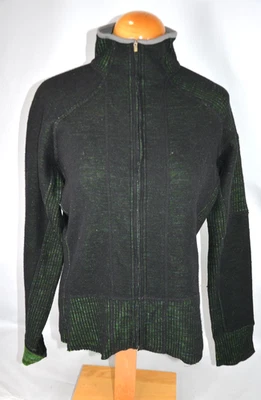 Suéter Mountain Hardware Cremallera Completa Mezcla Lana Verde Mujer L Vellón Exterior Foto 1 de 4