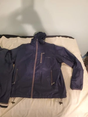 Chaqueta cortavientos Triple Five Soul para hombre pequeña azul marino cremallera completa con chaleco desmontable Foto 1 de 4