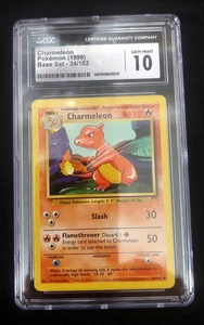 Charmeleon #24/102 1999 Pokemon Base Set CGC 10 Gem Mint - Picture 1 of 3