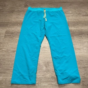 FIGS Pants Adult XL Blue Polyester Rayon Spandex Blend Scrub T21003P 38x29 - Picture 1 of 12