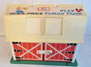 Fienile fattoria vintage Fisher Price Little People - Foto 1 di 6