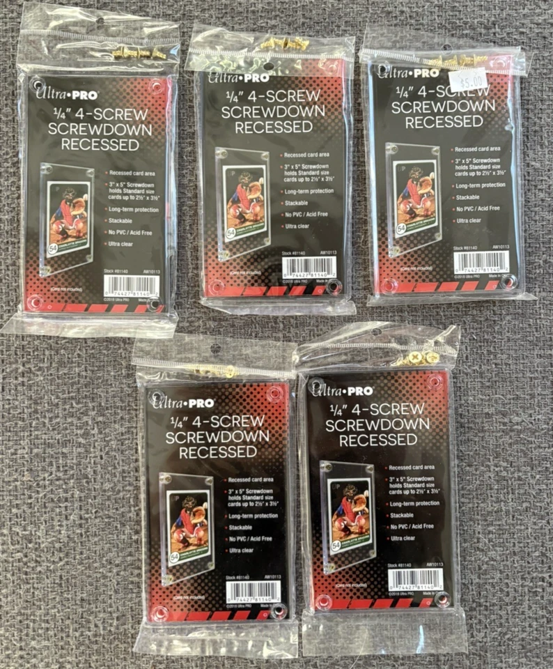 Portatarjetas empotradas con 5 tornillos Ultra Pro 1/4 4 Foto 1 de 1