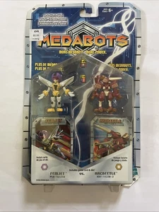 Hasbro Medabots Femjet vs Arcbeetle Action Figures Carded New/Sealed - Picture 1 of 4