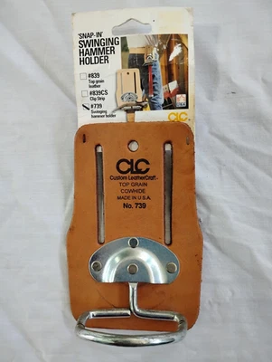 CLC Custom Leathercraft 739 Steel Swinging Hammer Holder, Top Grain Leather - Image 1 of 4