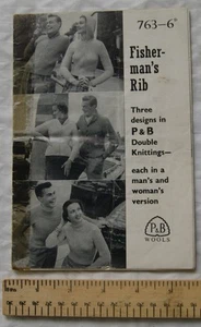 Vintage: P&B 763 His & Hers fisherman's rib sweaters & cardigans, DK - Picture 1 of 1