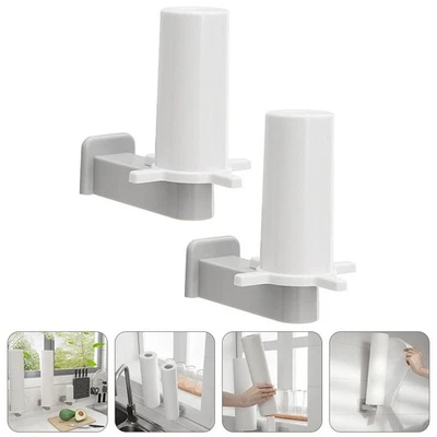  2 Pcs Kitchen Rack Countertop Organizer Multifunctional Paper Towel Holder - Image 1 of 4