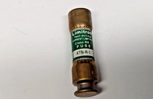 Nuevo fusible limitador de corriente de acción rápida Bussmann de 1 amperio 250 V, KTN-R-1 - Imagen 1 de 4
