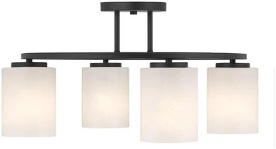 Savoy House 6-4693-4 Herron 4 luces 24"W LED techo semi-enjuagado - negro Foto 1 de 4