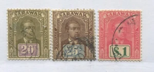 Sarawak 1928 20 and 25 cents and $1 used - Foto 1 di 1